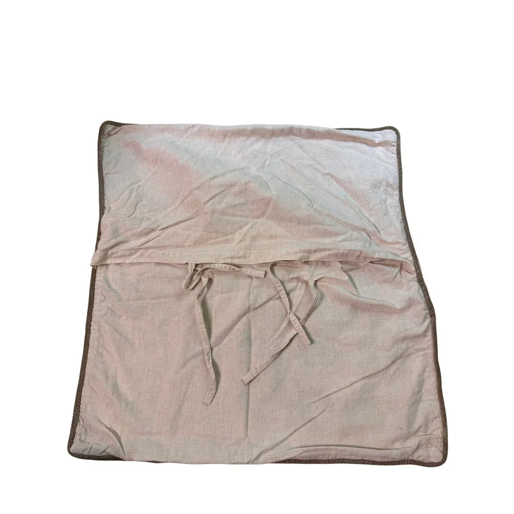 Creative Co-Op Still‎ Life Pillow Cover 24x24 Embroidered Cotton Linen Botanical